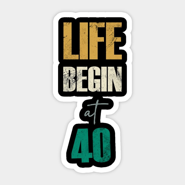 Life Begin at Fourteen Sticker by iraari